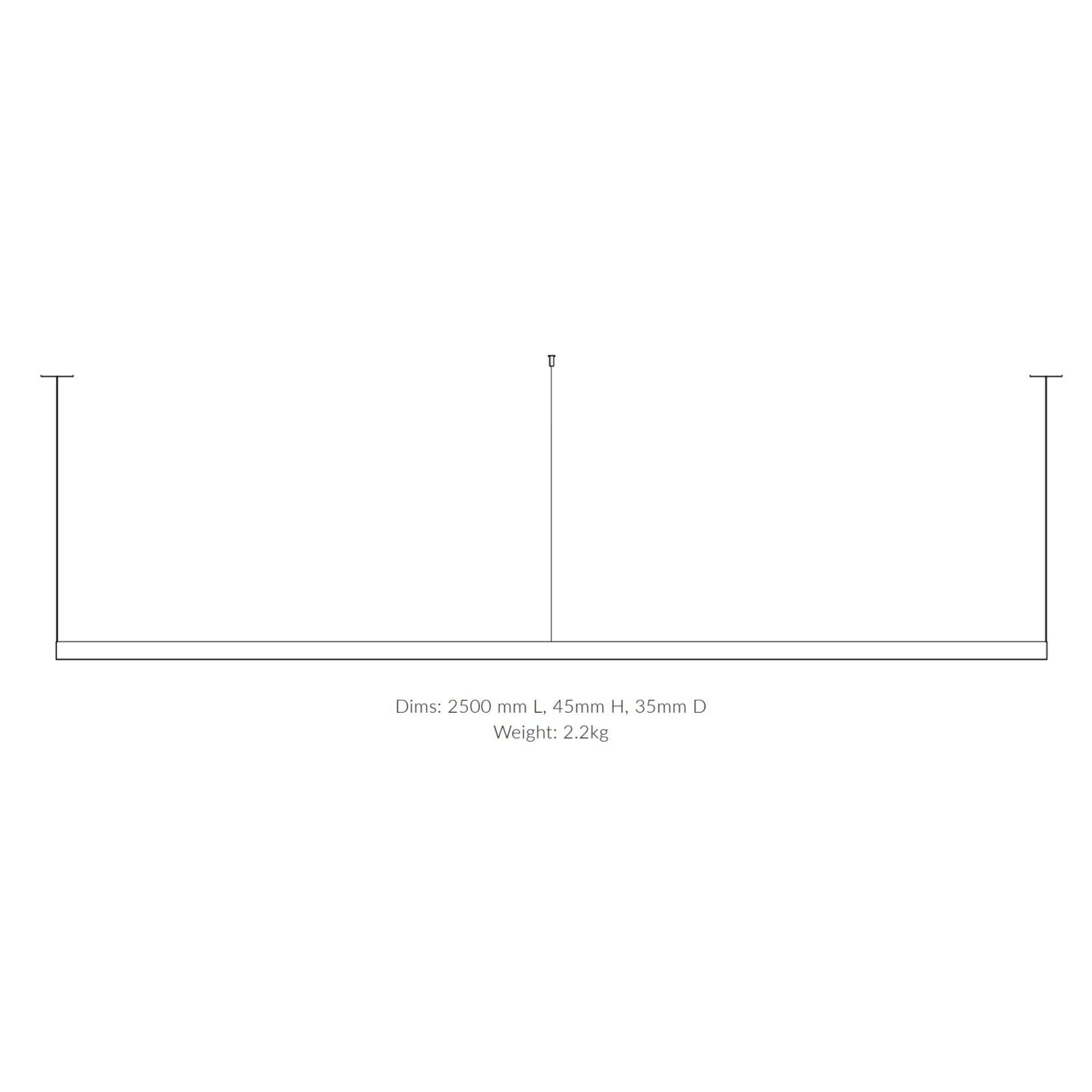 Margin Linear 250 Iron Grey